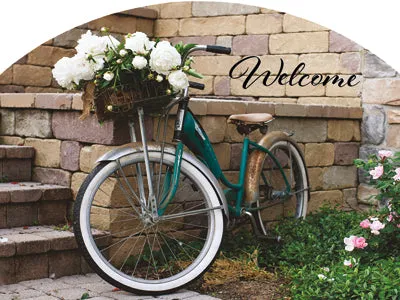 Bicycle By The Wall Plaque-Small