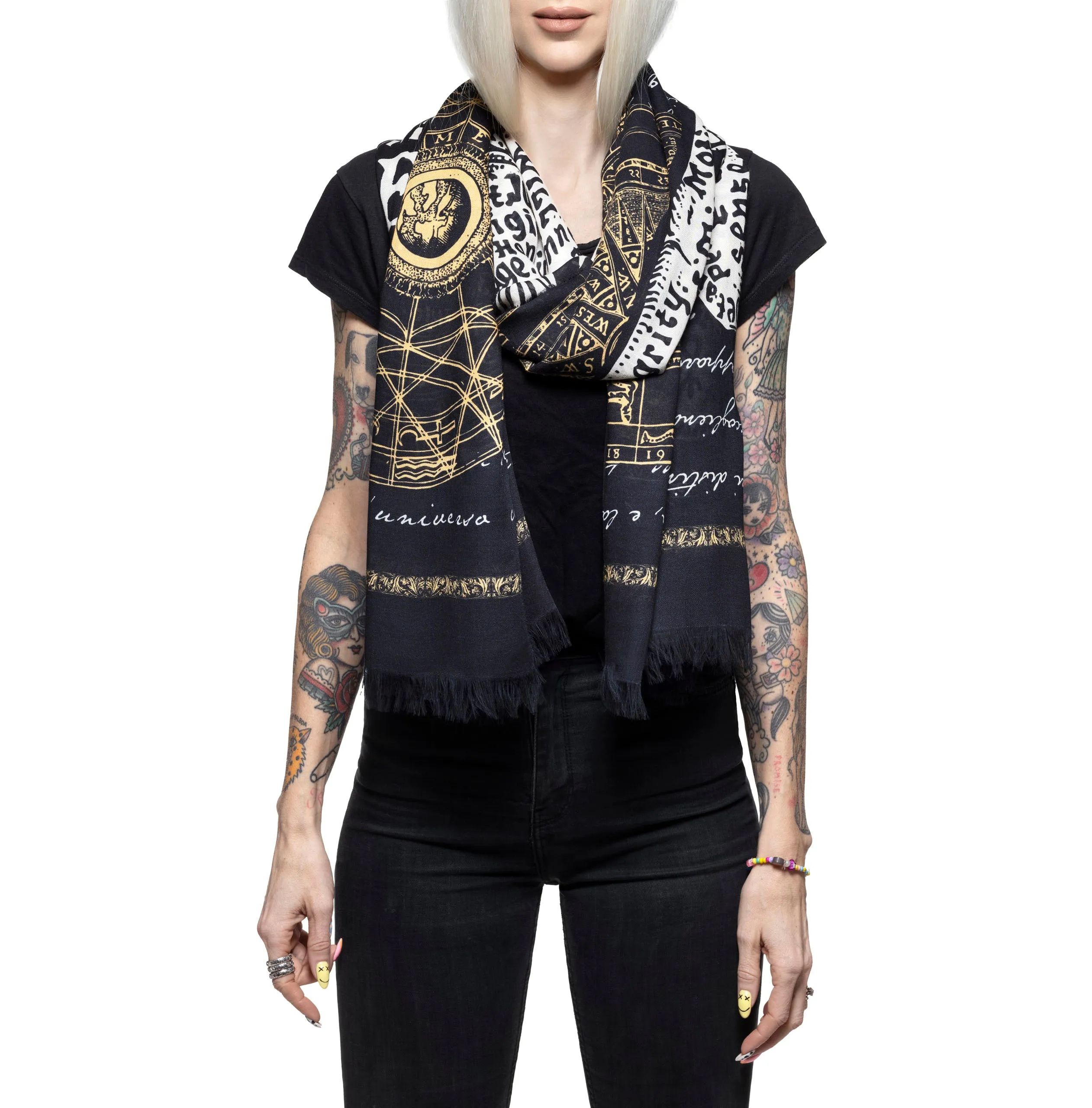 Coreterno "Astro Hand " Deep Blue- Maxi Scarf