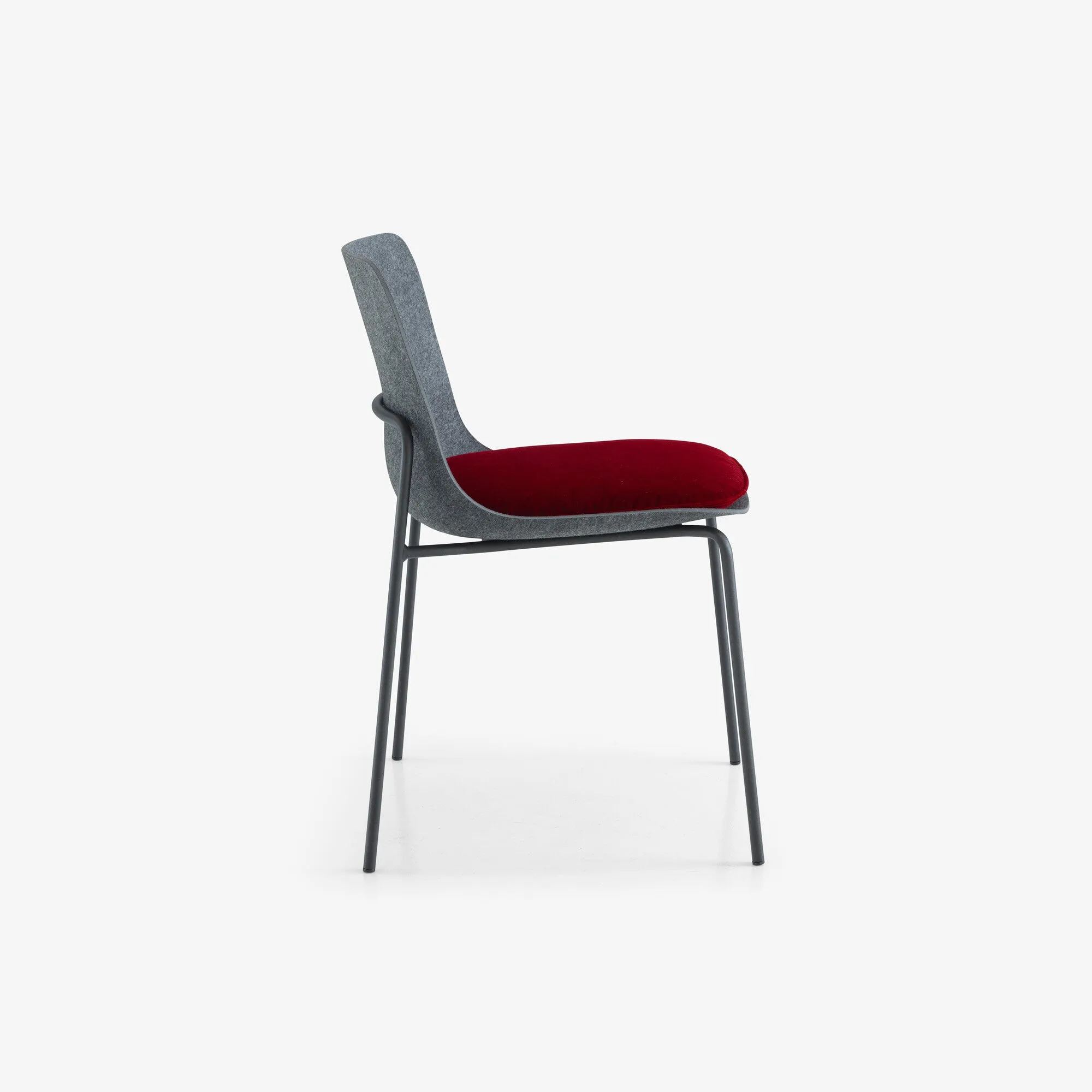 Ettoriano Chair Anthracite Metal Base