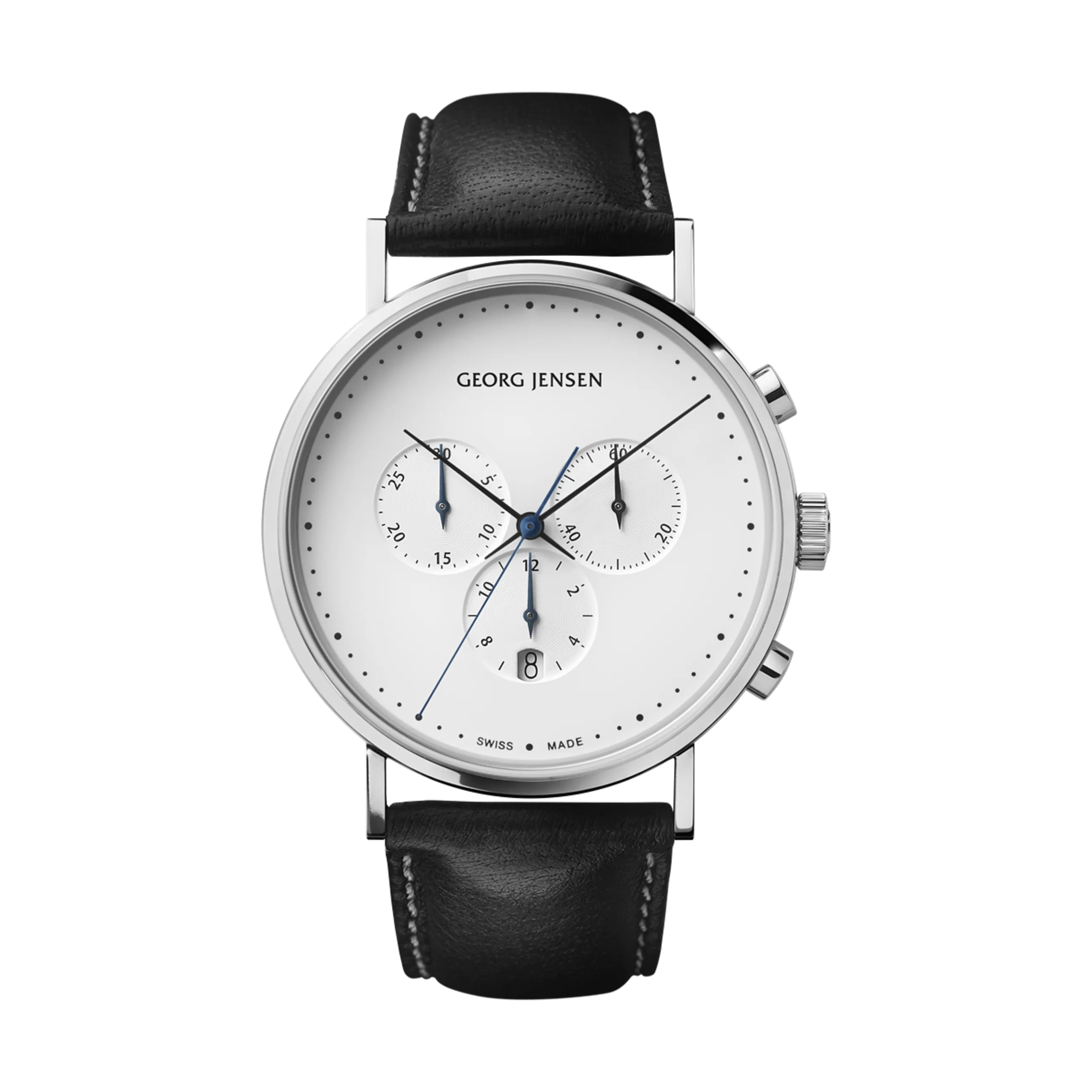 Koppel Gents Chronograph Watch, 41mm - White/Black - 10019587