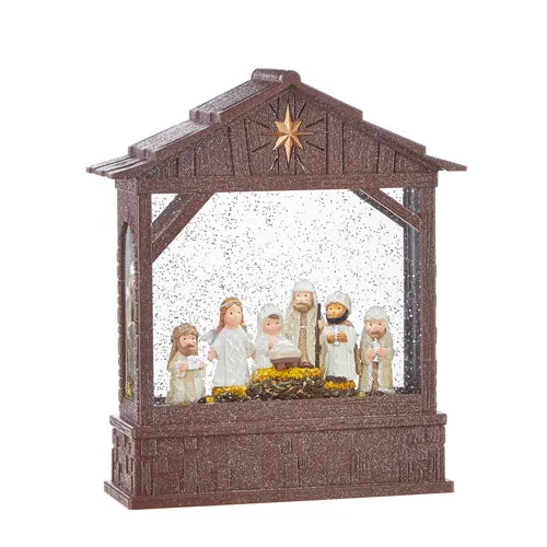 Nativity Lighted Water Creche