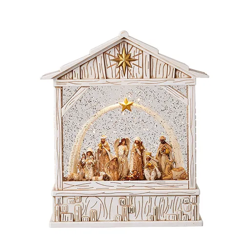 Nativity w/Star Musical Lighted Water Creche