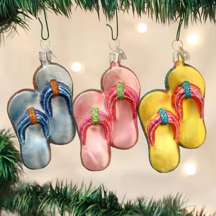 Old World Christmas- Flip Flop Ornament