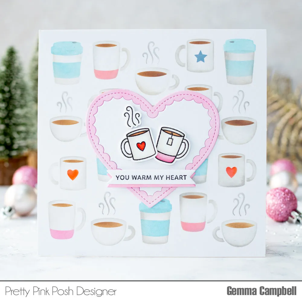 PRETTY PINK POSH:  Winter Drinks | Die Set