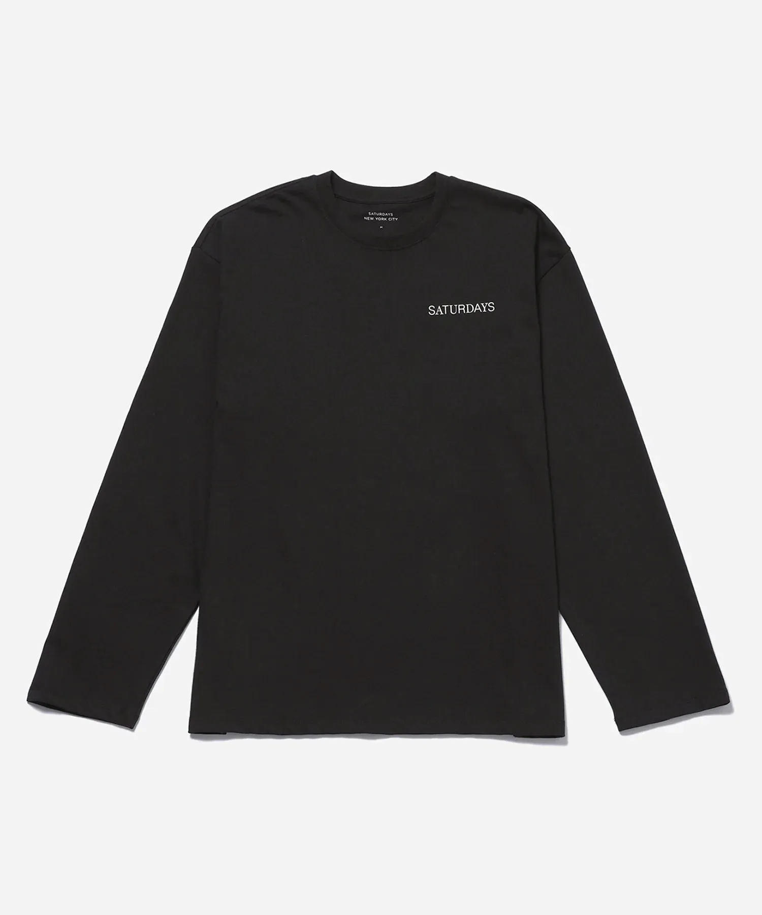 Saturdays NYC - Black New York Brushed Relaxed LS Tee