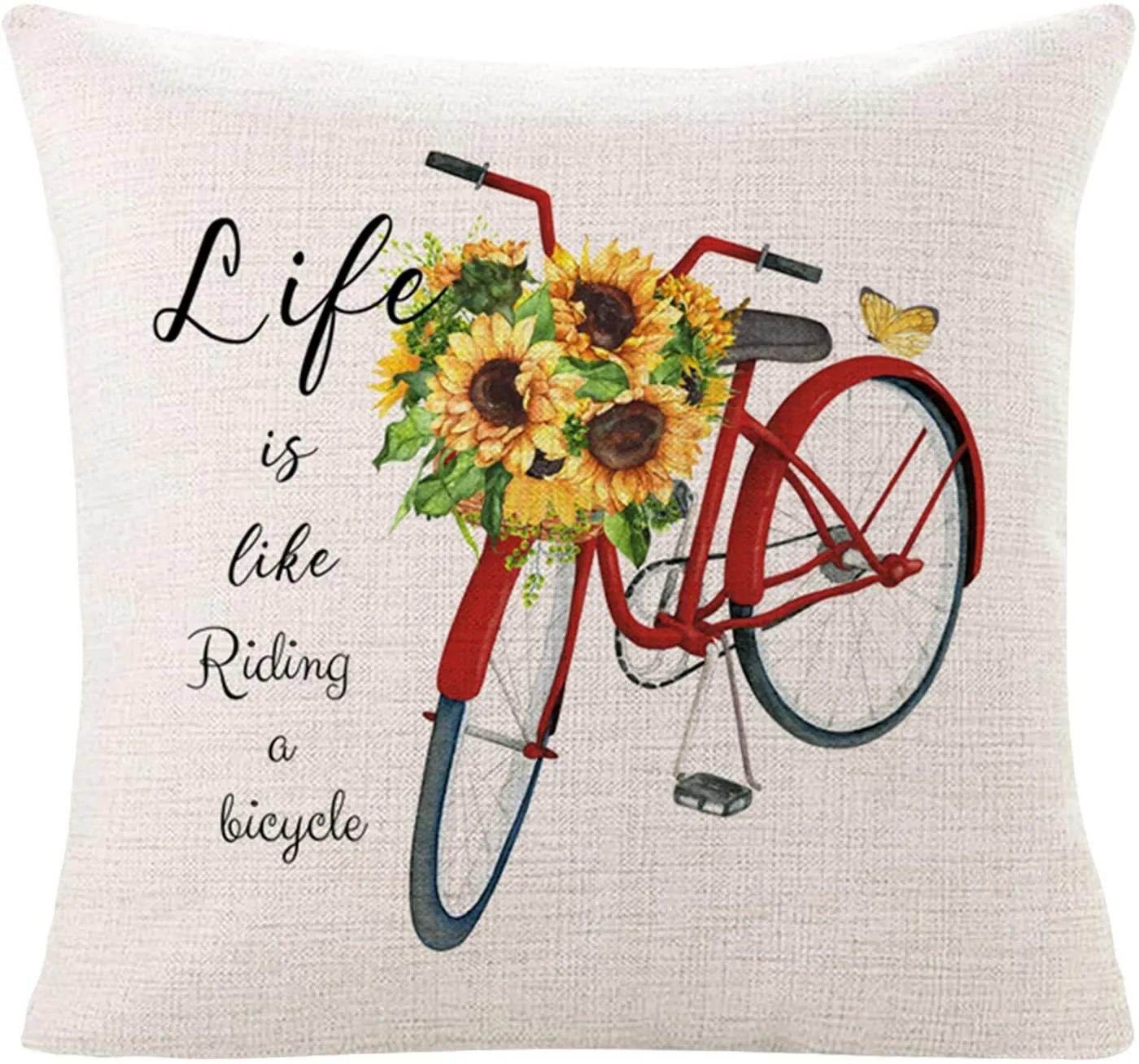 Sinpooo sunflower farmhouse pillowcase