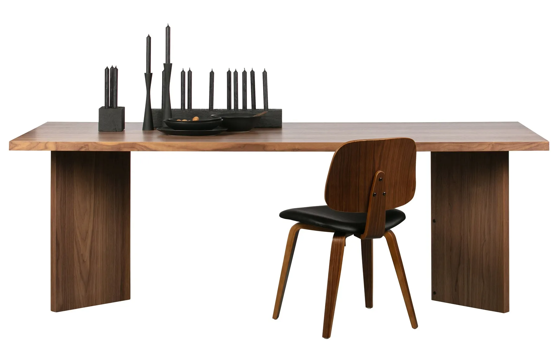 VTWonen Classic Dining Chair Black/Walnut